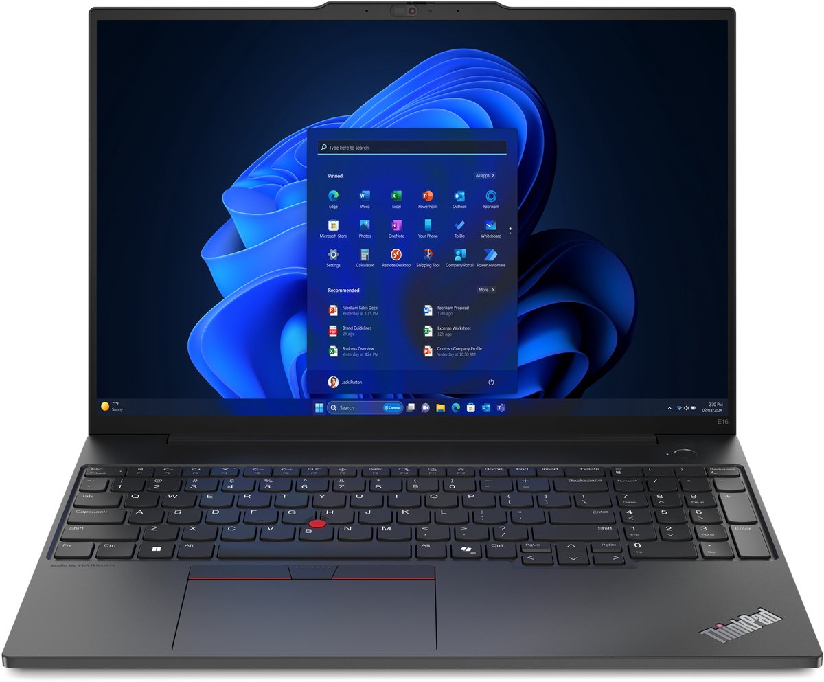 LENOVO - ThinkPad E16 � zakelijke laptop - 16 FHD � Ultra 7-155U - 16GB - 512GB - W11P - 3Y