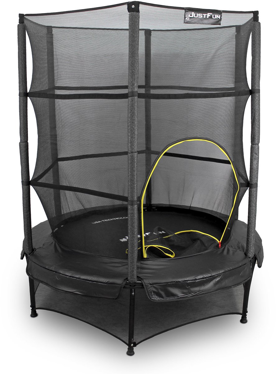 TRAMPOLINE BINNEN 140cm JUST FUN ZWART