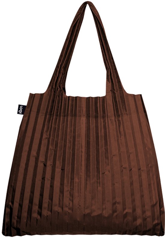 LOQI Bag Large - Plissé Cacao