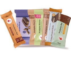 Protiplan - Mix Proteïne Wafels & Repen – 7× Protiplan Protein Snacks | Eiwitrijke Low-Carb Tussendoortjes – Sportvoeding & Gezonde Snack
