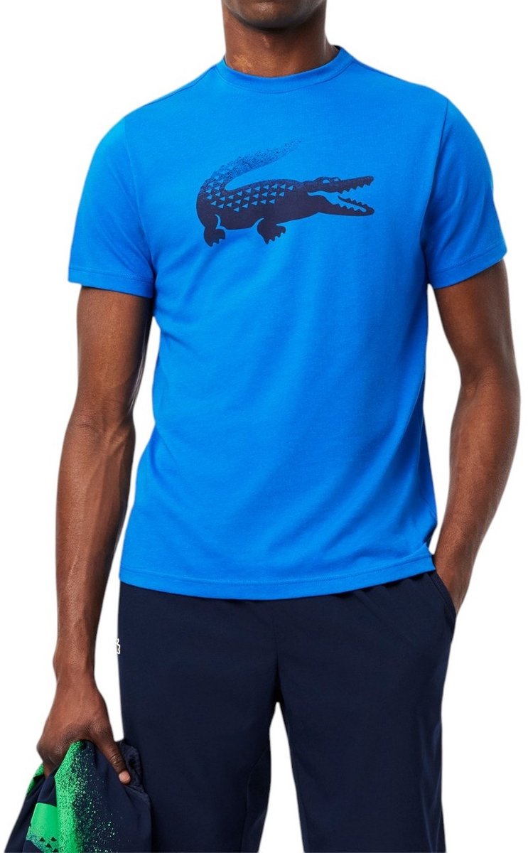 Lacoste t shirt heren Sport Ronde Hals Blauw