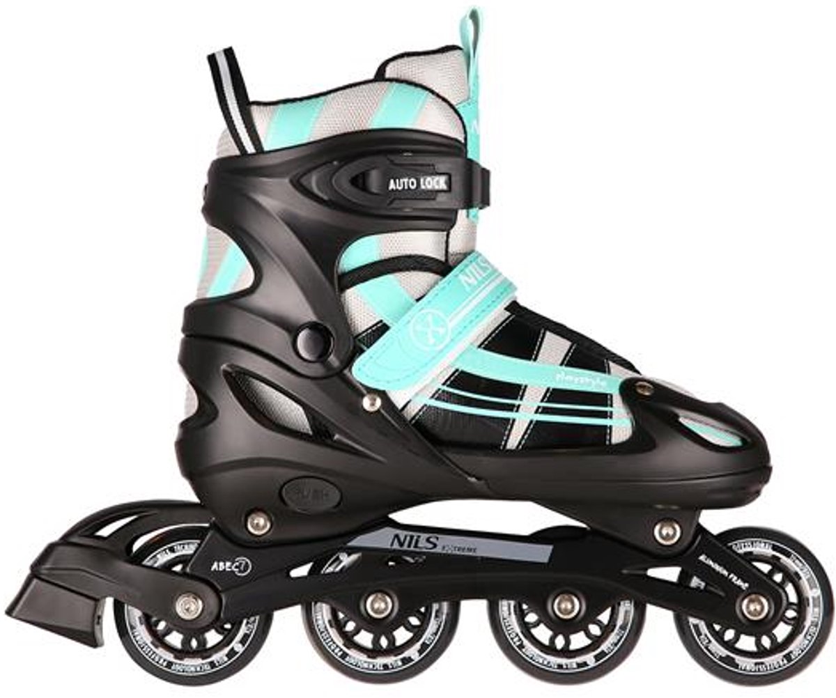 Nils Extreme NH18366A - 2-in-1 Schaatsen - Verstelbare Maat - Blauwgroen