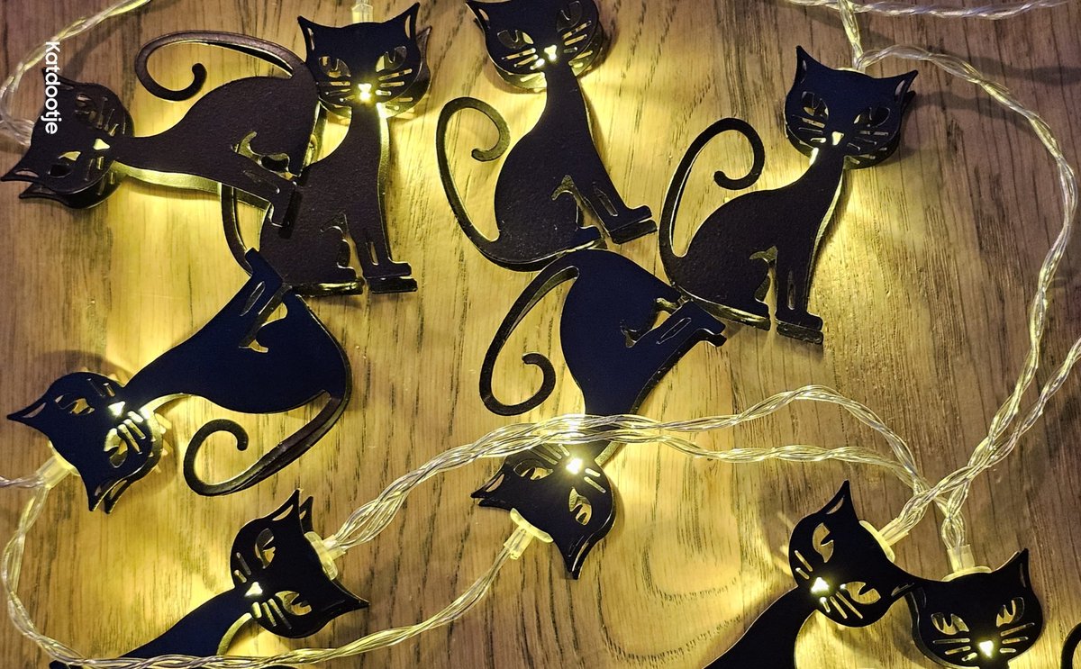 Katdootje - Kattenlampjes - 10 lampjes