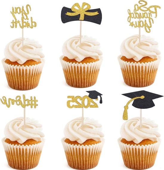 18e verjaardag taart Topper zwart 25 Pack, Happy 18e verjaardag Cake Picks Sticks, Proost tot 18 jaar decoraties voor jongens, achttien jaar oude verjaardagsfeestdecoratie benodigdheden