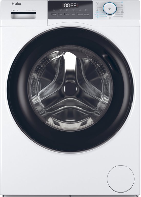 Haier HW100-BP14929A-S -Wasmachine - 10kg - A - Extra stil (72 dB) - Grote capaciteit - Stoombehandeling - Antibacteriële Behandeling (ABT) - 15 programma’s - 10 jaar garantie op onderdelen