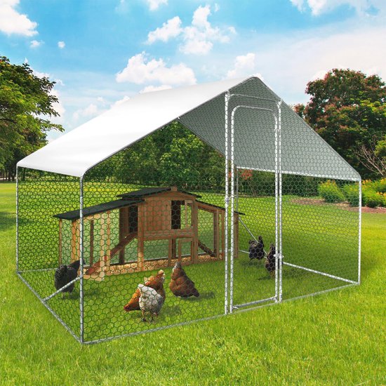 IDMarket 6 m² Wire Frame Made of Galvanised Steel 3 x 2 m