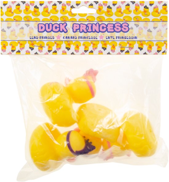 4x Badeendjes prinsessen badspeelgoed 5 cm - Speelgoed - Badspeeltjes - Badeendjes van Merkloos — afbeelding 2