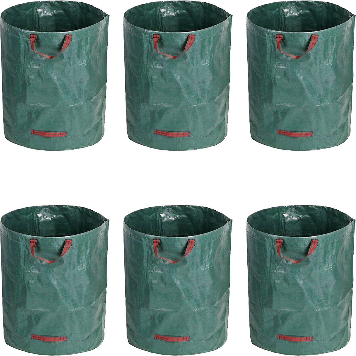 Somstyle Tuinafvalzakken XXL Set - 6 Stuks - Tuinzak 272 Liter - Big Bag voor Groenafval - Tuintas Vochtbestendig - Groen