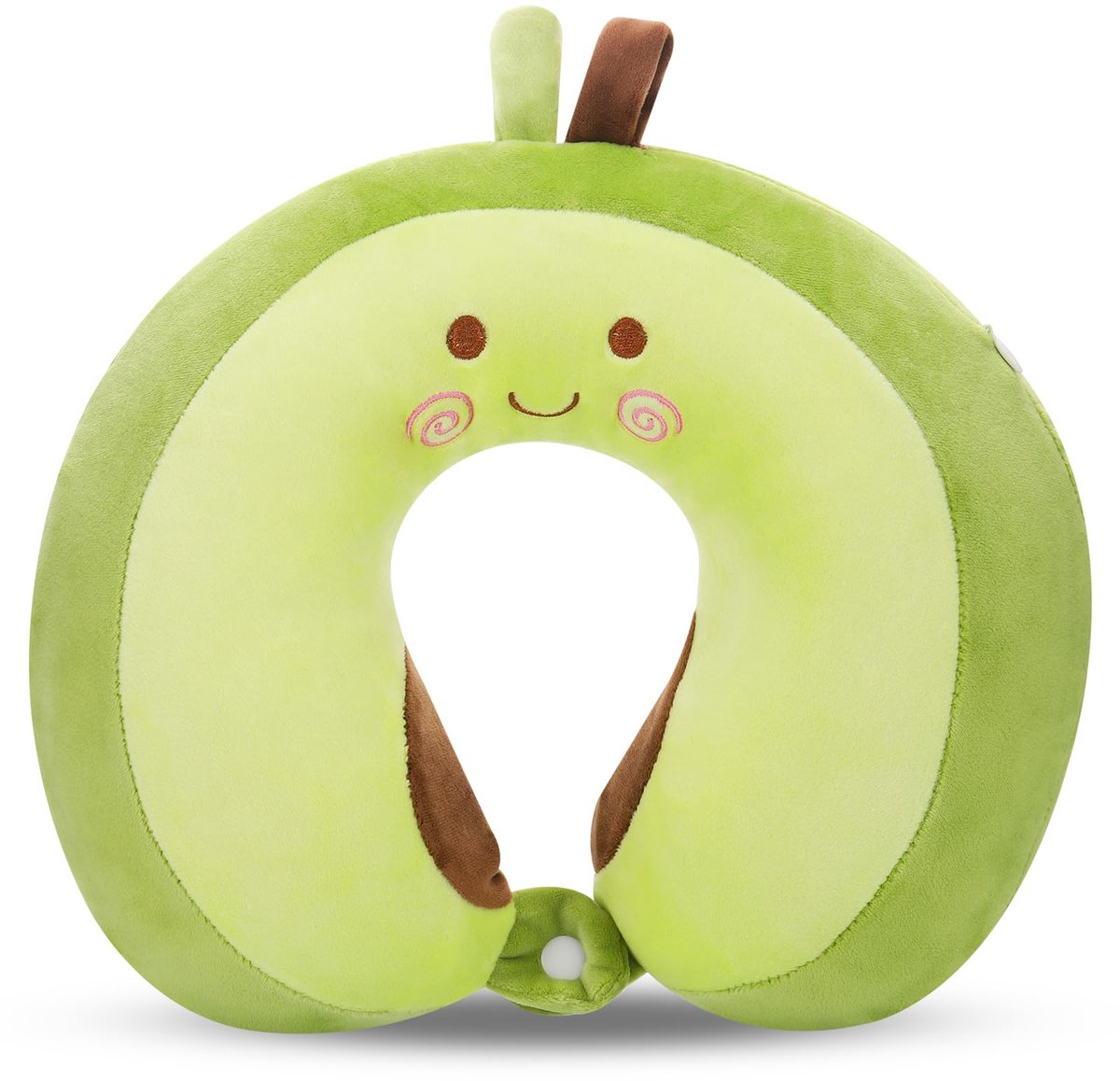 Ibenzoa® Nekkussen voor Kinderen en Volwassenen met Ergonomisch Traagschuim en Afneembare Hoes, Schattig Design