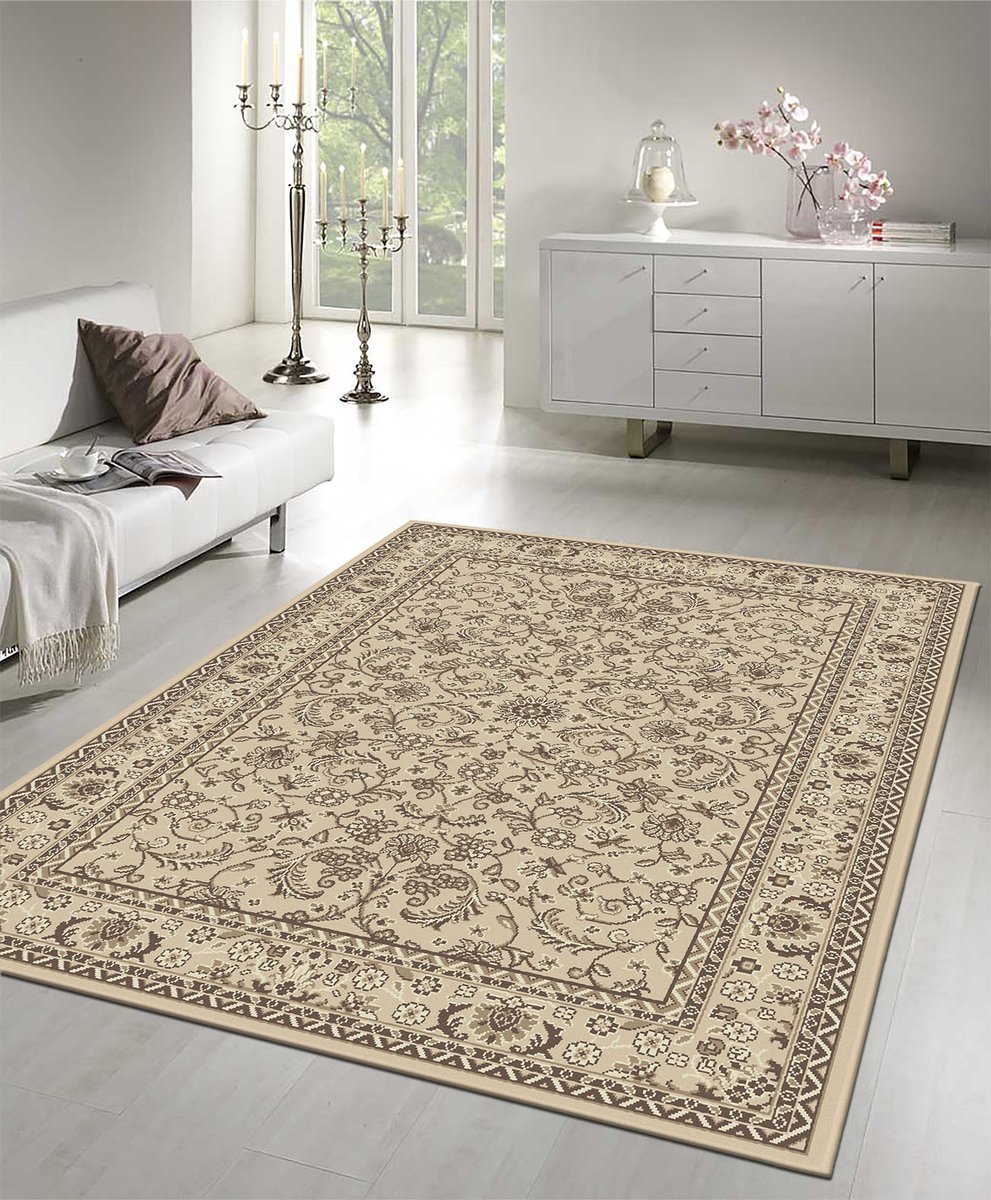 Muratap Nain Klassiek - Laagpolig Oosters Vloerkleed - Vintage Tapijt - Creme Beige- 160x230 CM