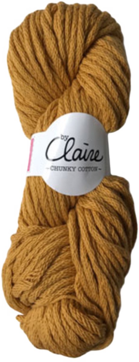 byClaire chunky cotton 010 ocher - Haakgaren / Breigaren