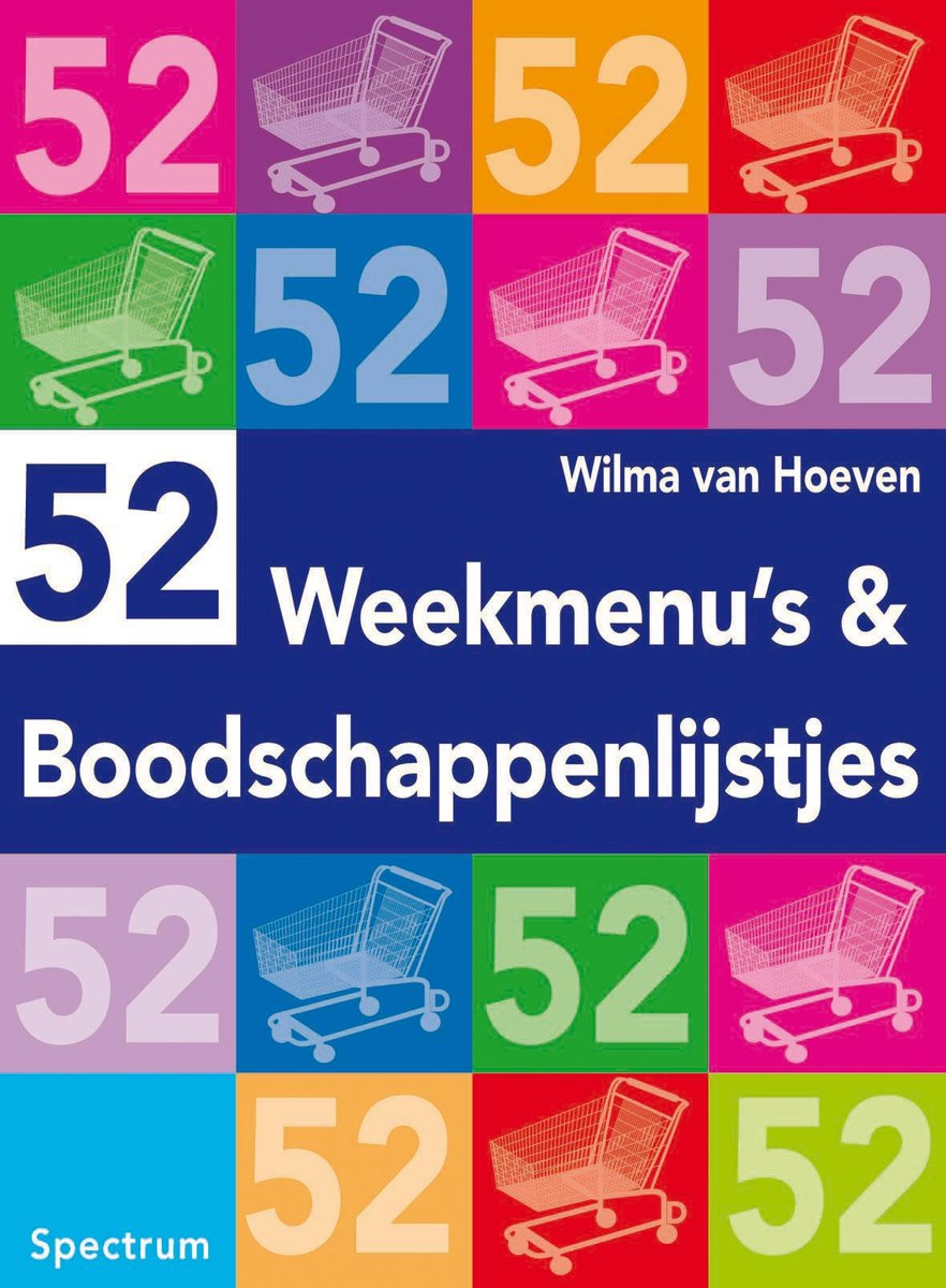 Maaltijdplanner - 52 vellen veergebonden boodschappenlijst