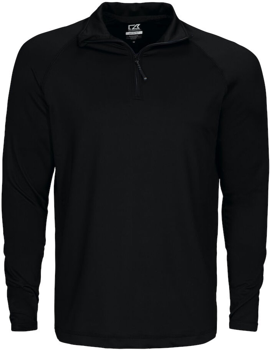Cutter & Buck Coos Bay Half Zip Heren 358400 - Zwart - XL