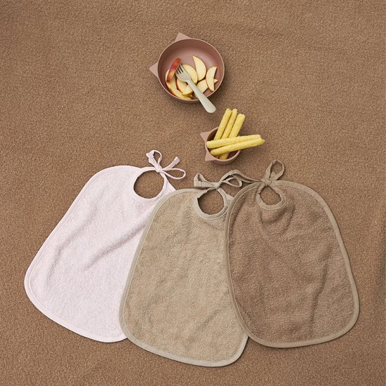 Meyco Baby Uni slab - 2-pack - badstof - sand van Merkloos — afbeelding 5