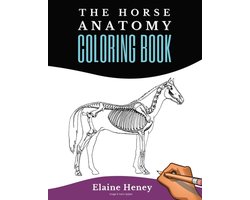 Omslag van Horse Anatomy Coloring Book For Adults: Self Assessment Equine Coloring Workbook