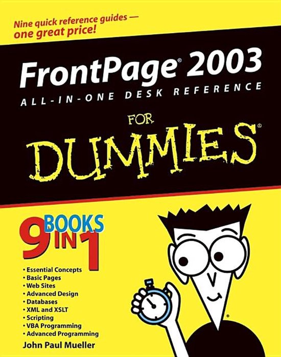 Frontpage 2003 All-In-One Desk Reference For Dummies - cover