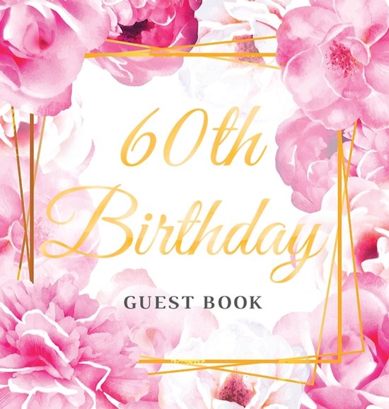 60th Birthday Guest Book - cover
