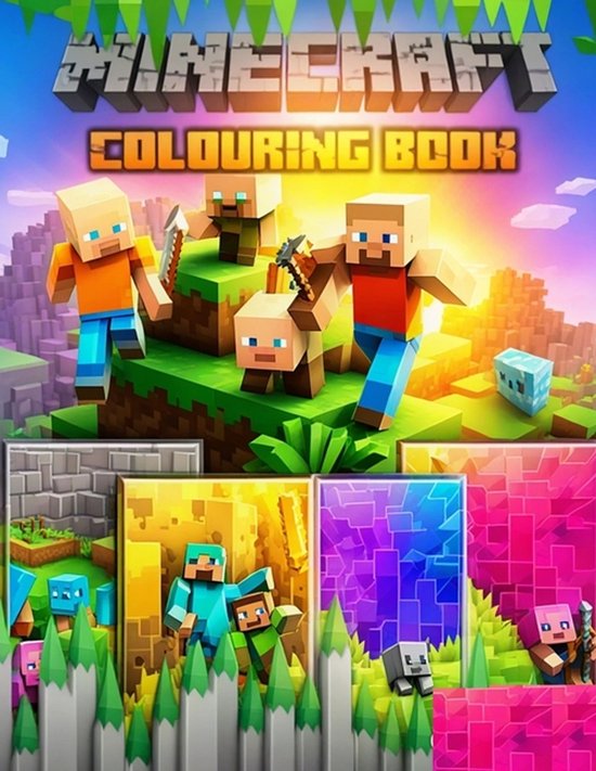 Minecraft Coloring Book - cover