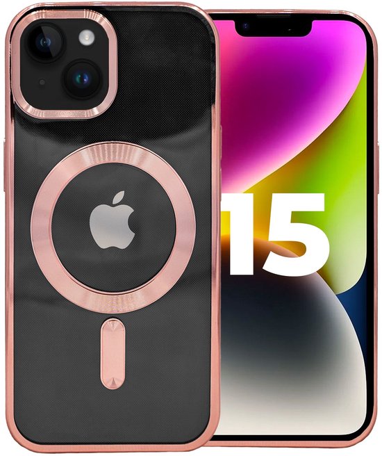 Coverzs hard case met camera cover geschikt voor iPhone 13 (roségoud) - hard case, camera cover, premium bescherming