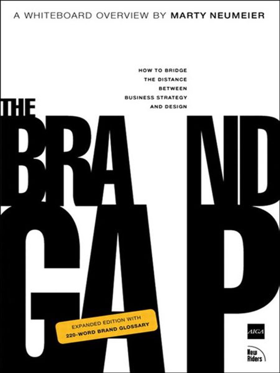 Omslag van AIGA Design Press - The Brand Gap, Revised Edition