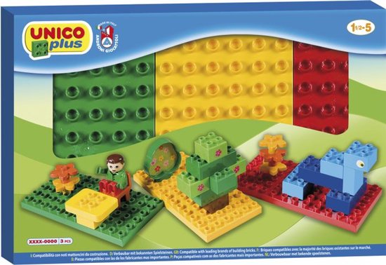 Bausteine Basis Platten 3 Stück Unico van Merkloos — afbeelding 2