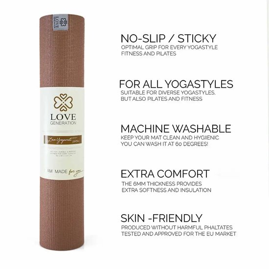 Extra Dikke Yogamat - Earth - Sticky - 6 mm van Yogi & Yogini — afbeelding 2