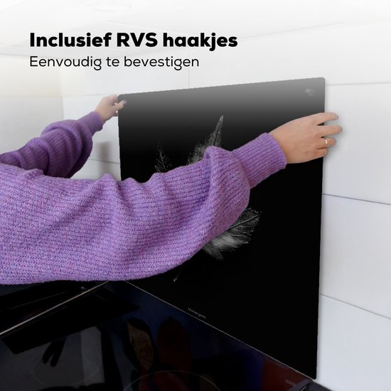 KitchenYeah® Protection plaque induction 60x55 cm - Noir - Lame - Protege plaque de cuisson - Couvre plaque induction - Protecteur d'induction - Cuisine