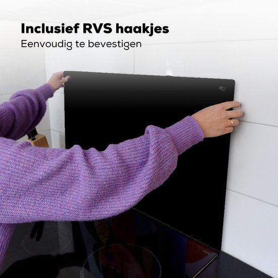 KitchenYeah® Protection plaque induction 76x51.5 cm - Noir - Protege plaque de cuisson - Couvre plaque induction - Protecteur d'induction - Cuisine