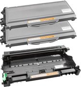 Print-Equipment Toner cartridge/Alternatief Spaarset Brother 2 x TN-2120 toner + 1 DR2100 drum | DCP-7030/ DCP-7040/ DCP-7045/ DCP-7045N/ HL-2140-US/ H