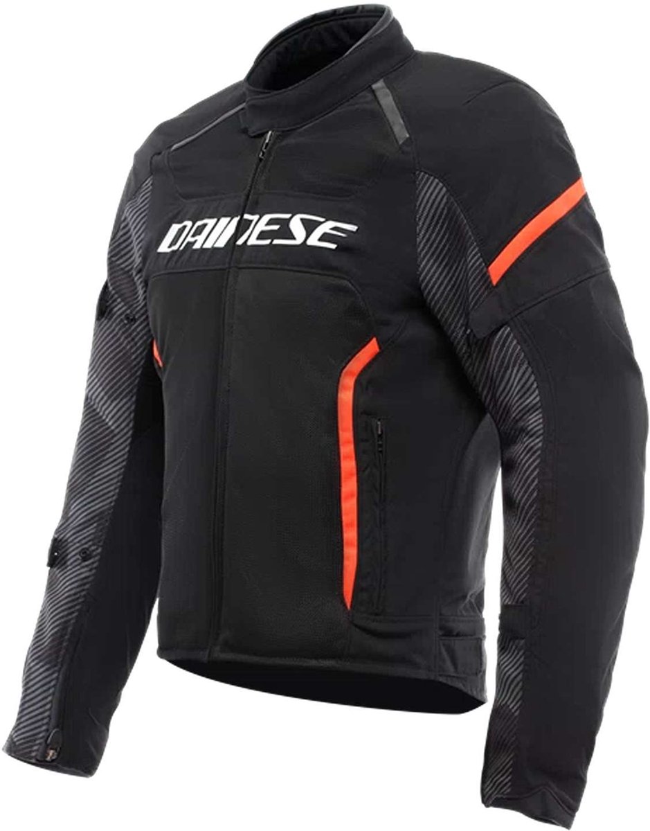 Dainese Air Frame 3 Tex Jas Zwart Zwart Rppd Fluo - Jas