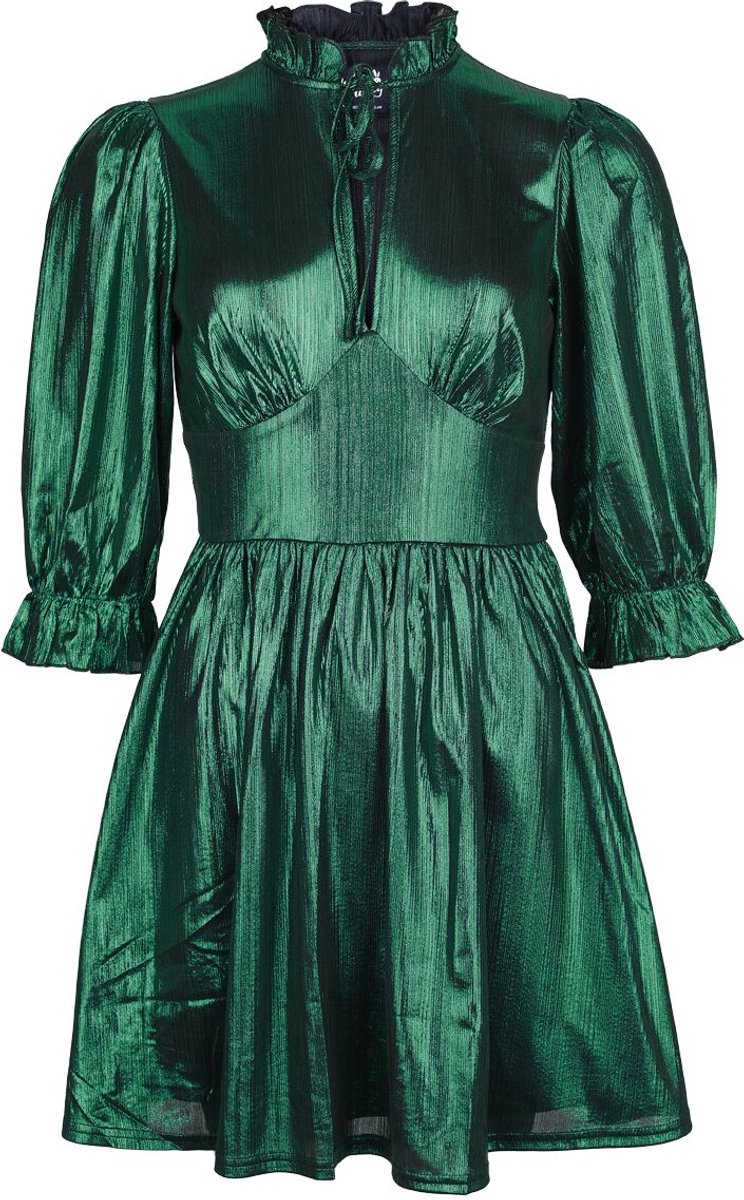 Hell Bunny Gigi Mini Dames Mini-jurk - groen - XS