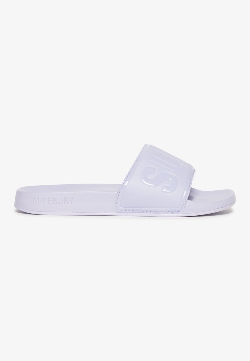 Superdry Vegan Code Core badslippers Dames Slippers Zwart