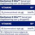 Informatie over vitamine D en K dosering per dag.