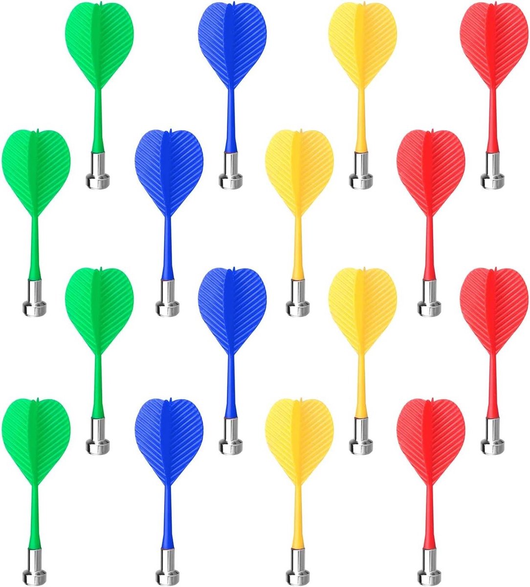 16 stuks magnetische darts veiligheidspijlen - draagbaar en vervangend - voor thuis, bar, speelkamer, enz.