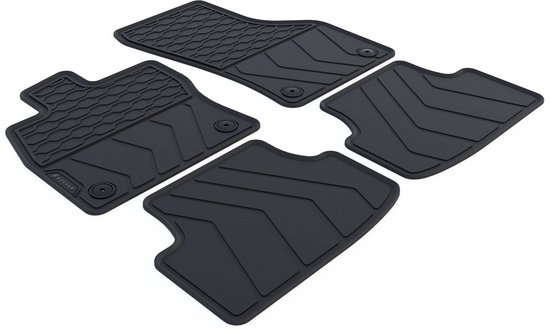 Tapis de voiture en caoutchouc Volkswagen Golf 8 - Année de construction : 03/2020 - 2022 - Ajustement d'origine - 4 pièces