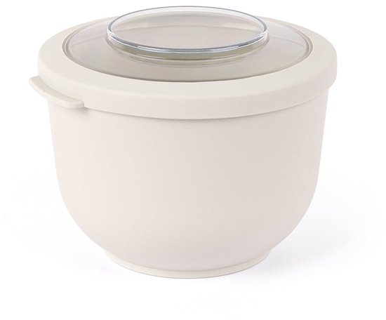 Bol Amuse Tylla Oat avec couvercle, isolé sur fond blanc.
