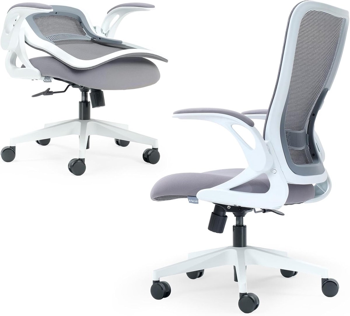 Opvouwbare Bureaustoel voor Kleine Ruimtes | Ergonomische Gamingstoel voor Thuiswerken