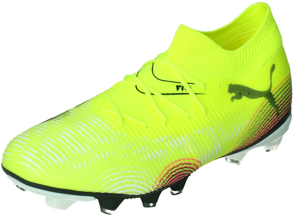 PUMA FUTURE 8 MATCH FG/AG Unisex Sportschoenen - Yellow Alert-PUMA Black-Sun Struck - Maat 44.5