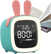 Lopoleis® Slaaptrainer, Wekker voor kinderen, Nachtlampje met wekker, educatieve wekker, Wekker digitaal, kinderwekker licht, Nachtlamp functie met alarm clock, Night light, dimbaar met App