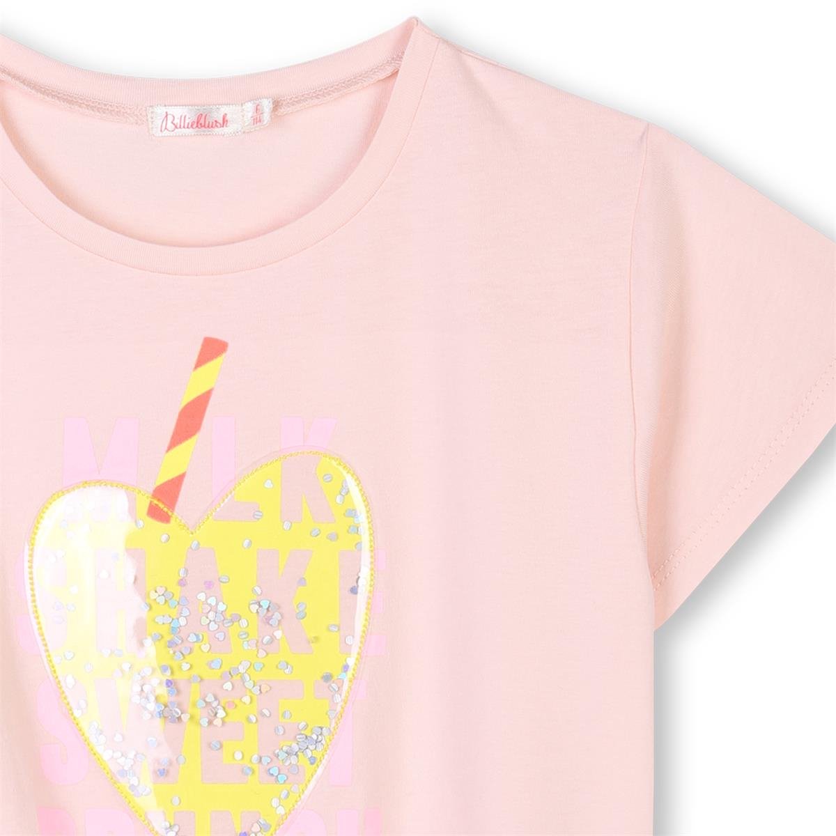 T-shirt zacht roze fancy heart shake | Billieblush 110