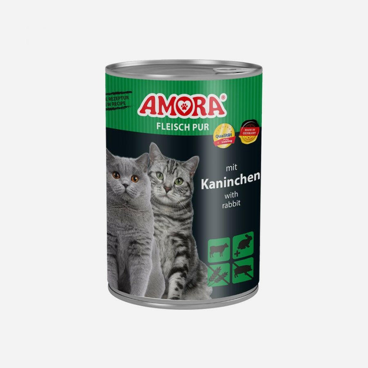 AMORA Kattenvoer 6x400g - Konijn