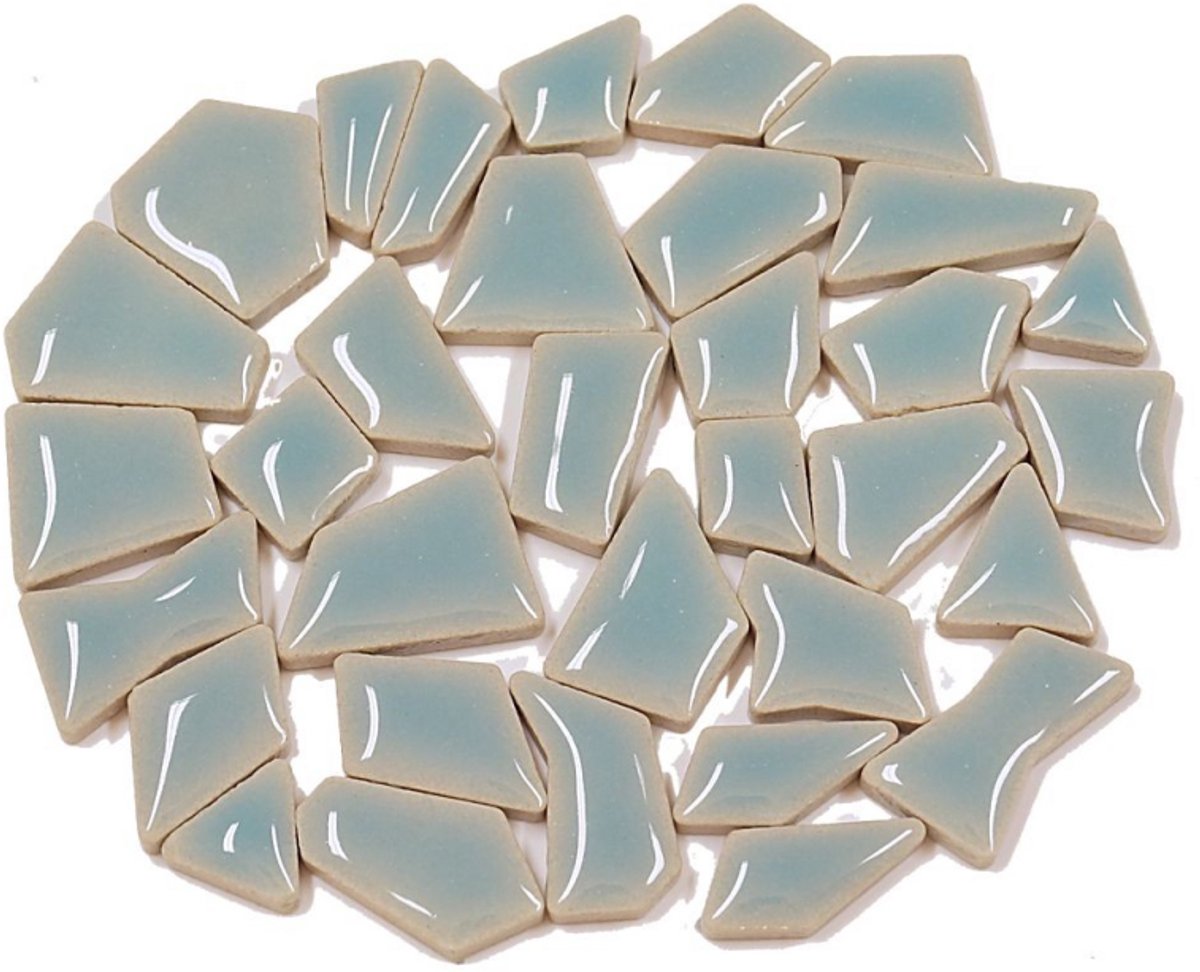 Colourful Mosaics mozaïek speelgoed Flip Mini Uni ijsblauw 100 gram.