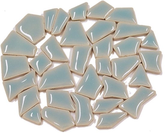 Colourful Mosaics mozaïek speelgoed Flip Mini Uni ijsblauw 100 gramme.