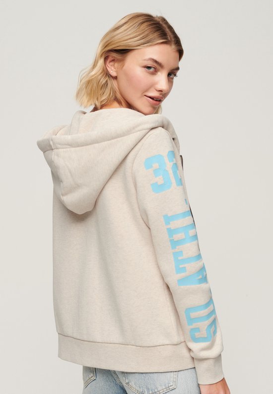 Superdry - Sweat à capuche zippé Super Athletic Graphic - Femme - Sweats à capuche à capuche