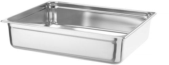 HENDI Gastronormbak – roestvast staal – 43L – 150mm hoog – stapelbaar en ovenbestendig
