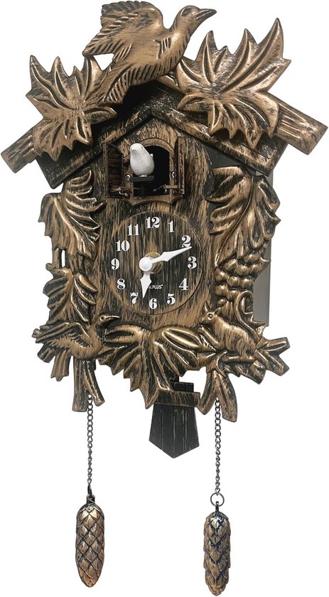 Koekoeksklok Natural Cuckoo - Wit - 31,5cm - Dutch Home Label