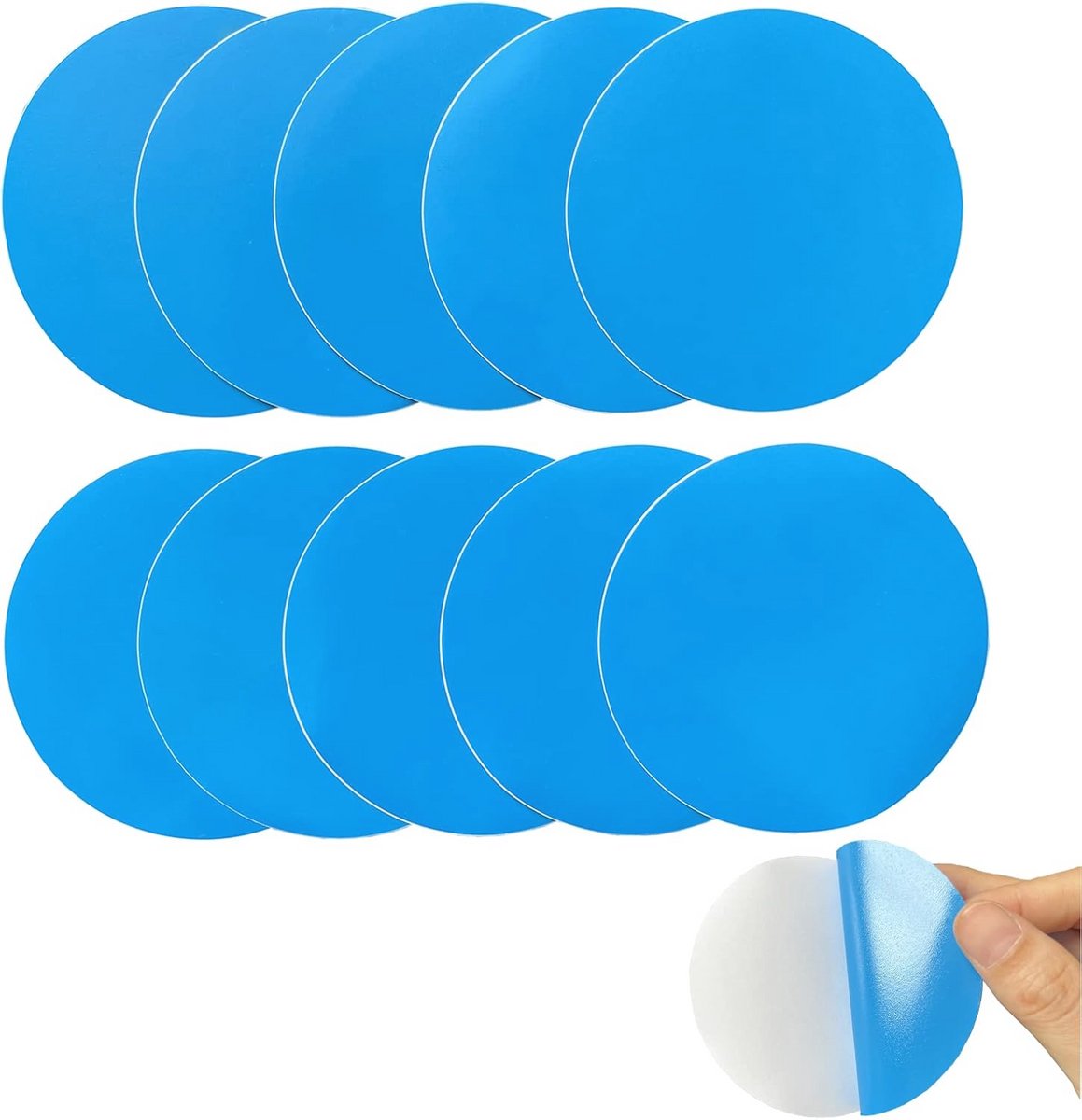 Zelfklevende Reparatiepleisters voor Zwembaden - 10 Stuks Onderwater PVC