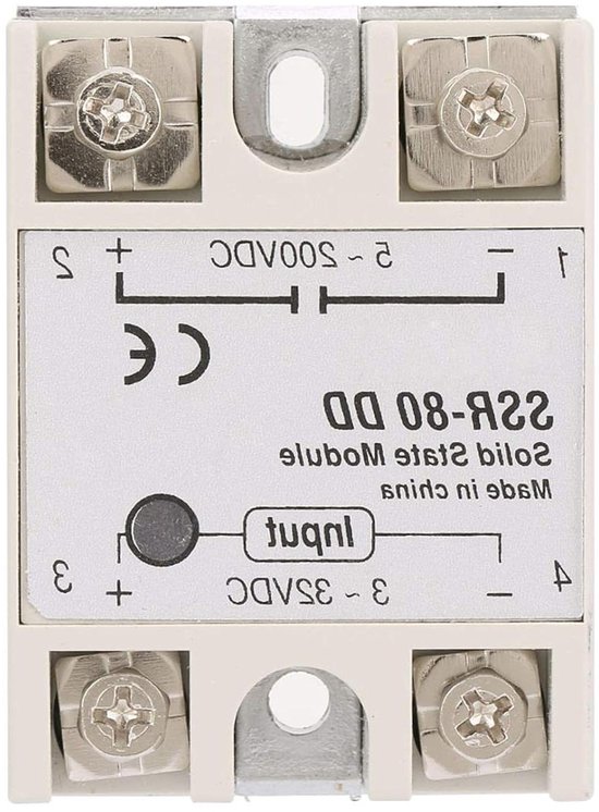 3-fase Solid-state Relais - DC Naar AC - Geruisloos, Anti-schok - 3-32 VDC Tot 24-480 VAC - Model TSR-40DA-H