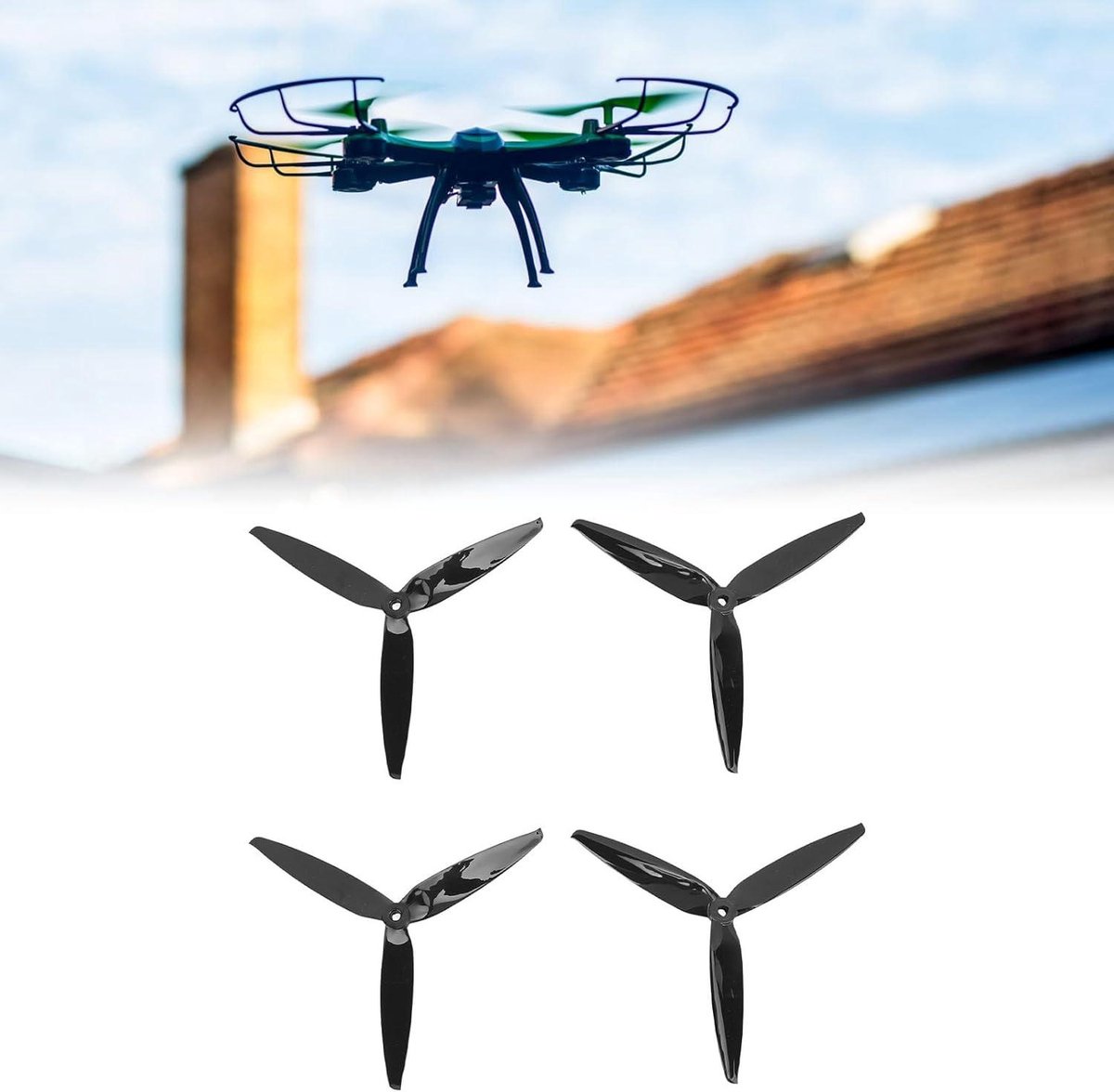 4 stks Blade Propeller Polycarbonaat 7040 FPV-propeller met 3