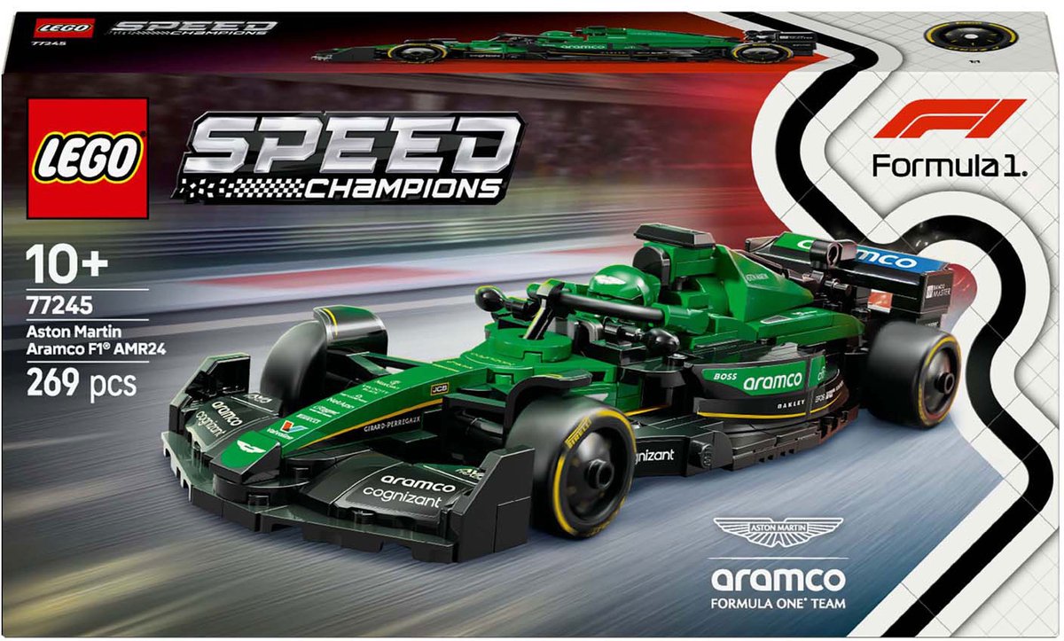 LEGO Speed Champions Aston Martin Aramco F1 AMR24 racewagen Set - 77245 — afbeelding 17